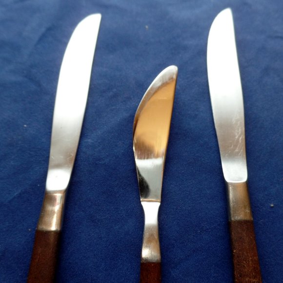 Ecko Eterna Canoe Muffin Set Of two Knives One Spreader - Picture 4 of 7